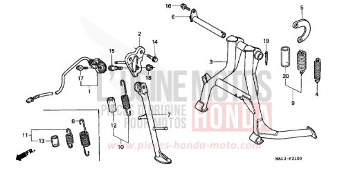 BEQUILLE CBR600FV de 1997